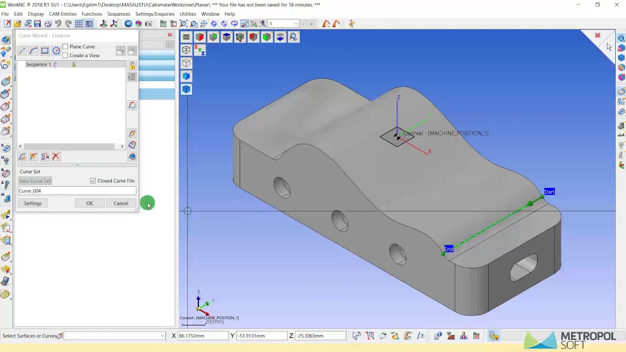 Worknc Between 2 Curves Finishing
