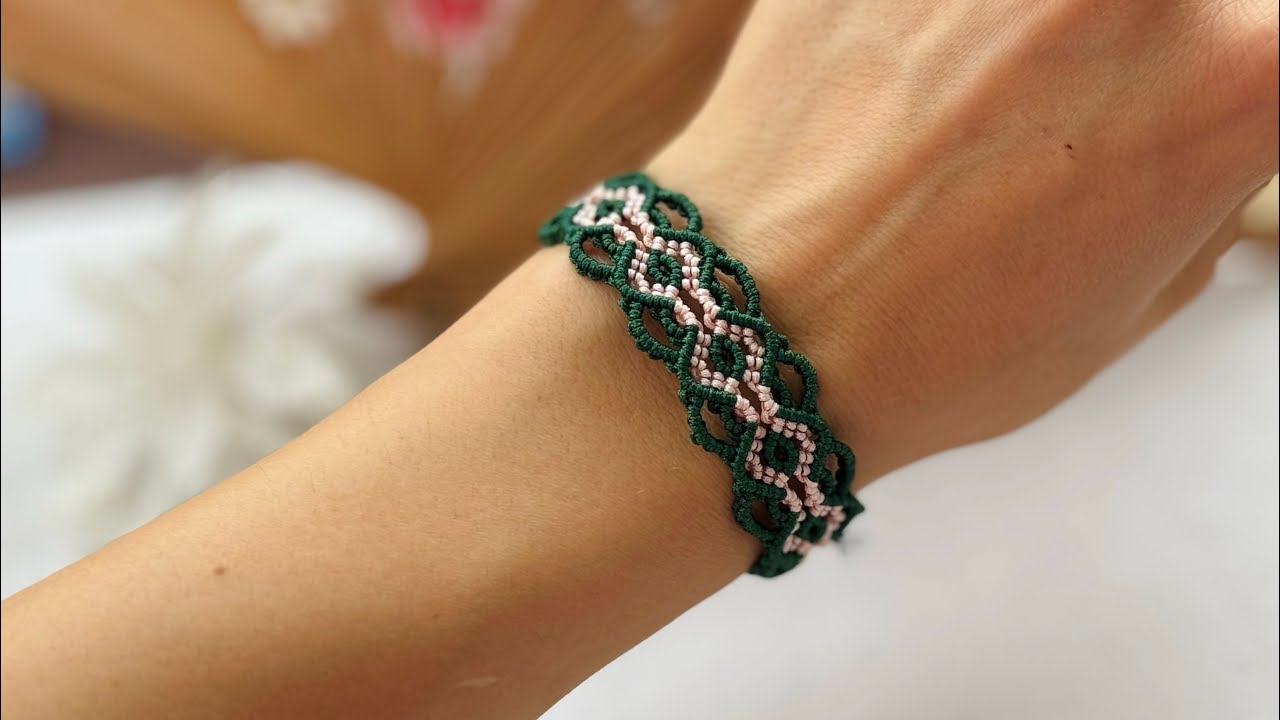 DIY Macrame Bracelet | How to make a bracelet at home | Easy tutorial | #diy #micromacrame