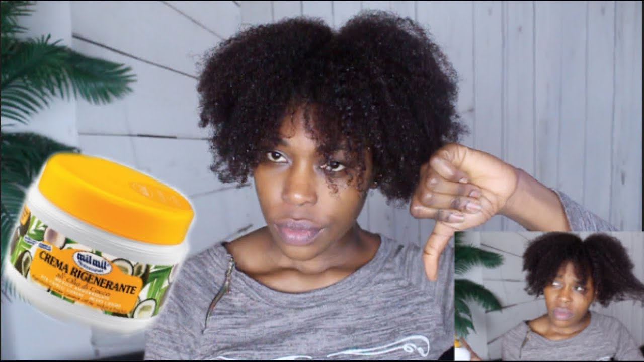 TRYING ITALIAN HAIR MASKS FOR NATURAL HAIR CURLY-KINKY HAIR #3 (MILMIL CREMA RIGENERANTE)