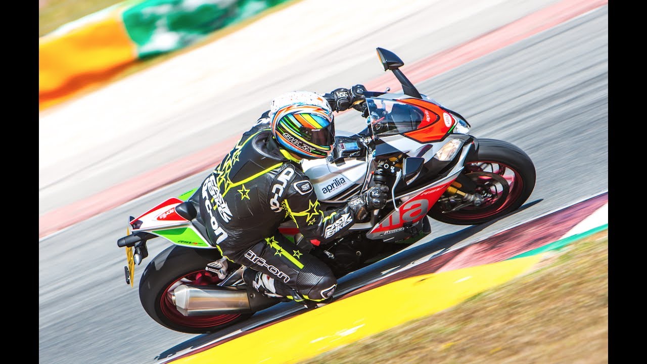 SportsBike Of The Year 2017 - Aprilia RSV4 RF -  Onboard Lap!