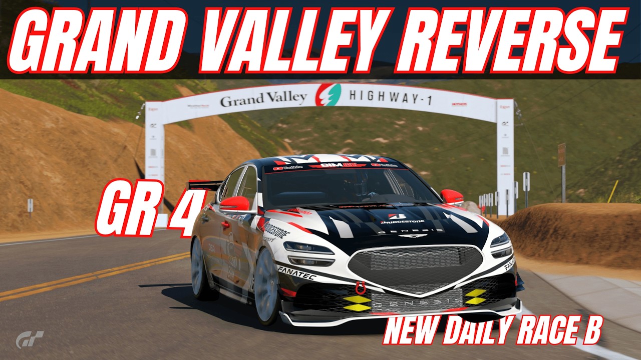 🔥 Новая ежедневная гонка B в GT7! Заезд в обратном направлении по шоссе Гранд-Вэлли &ndash; лучшее врем...