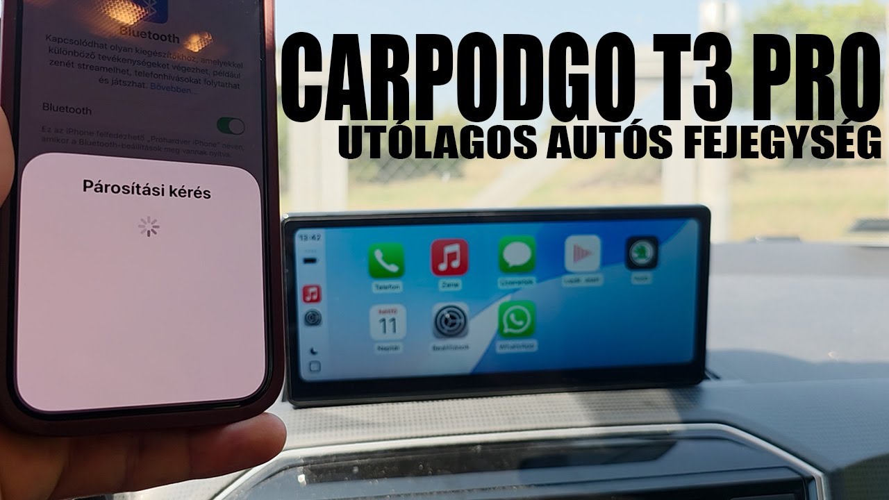 Ez is egy kafa utólagos fejegység - Carpodgo T3 Pro