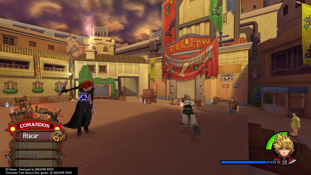 [KH2FM] ROXAS VS AXEL (FIRST FIGHT) | CRITICAL MODE | NO DAMAGE