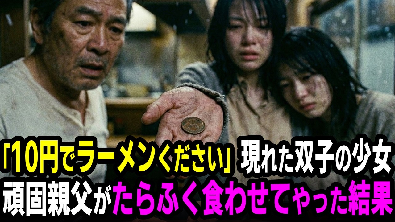 「10円でラーメンください」魂を込めた最後の一杯。冷え切った双子を救ったのは、引退間際の頑固親父だった。
