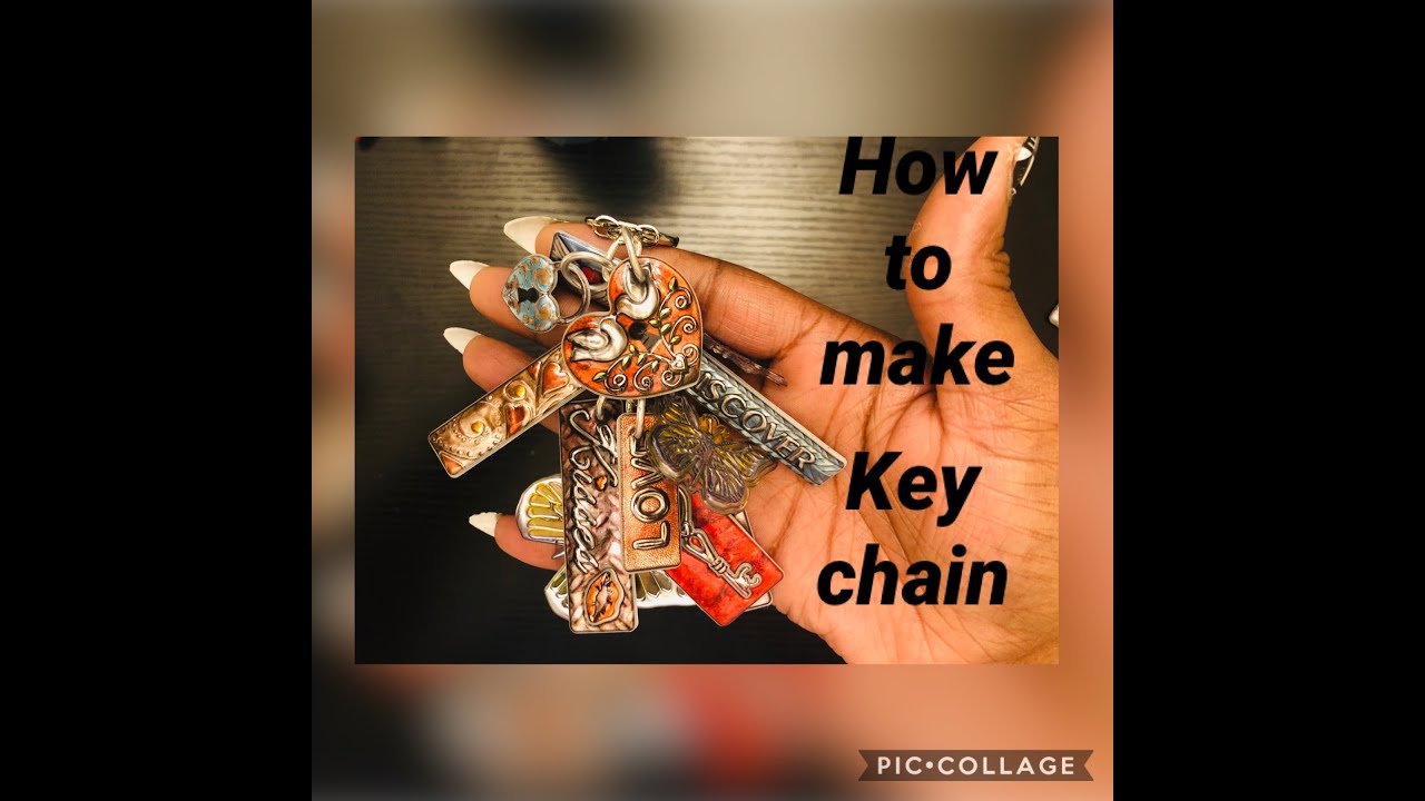 HOW TO MAKE KEY CHAINS USING STICKERS