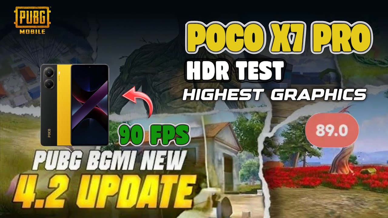 Тест производительности Poco X7 Pro в PUBG Mobile HDR+90FPS | Реальный игровой процесс с измерите...