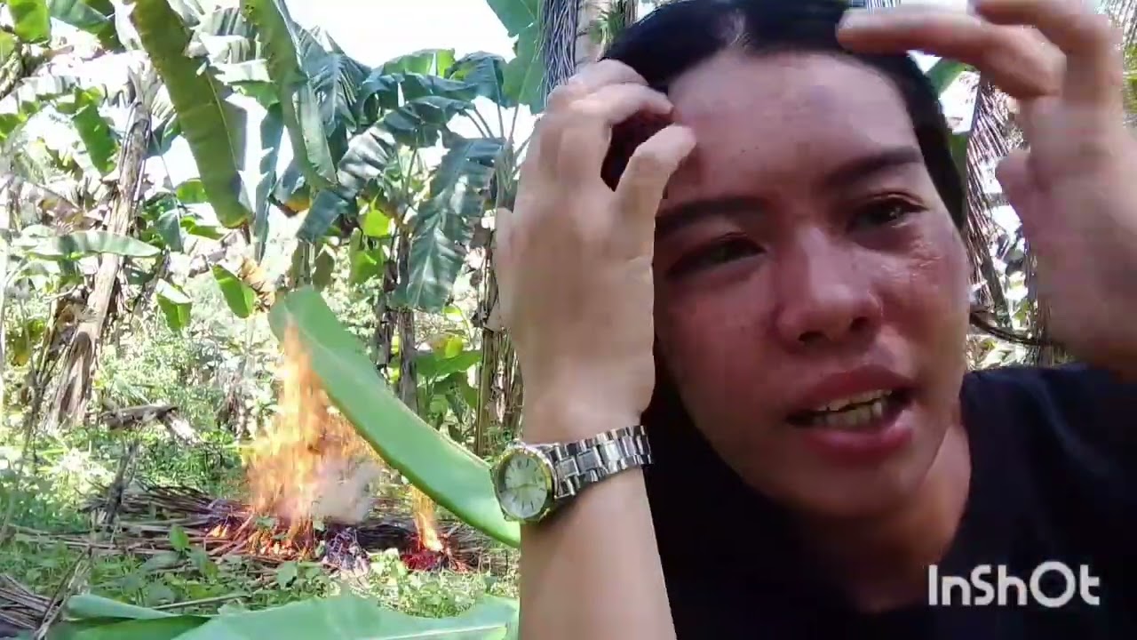 Nanguha kami ng dahon ng saging para sa (BIBINGKA&SUMAN)#subscribe#follow#like 