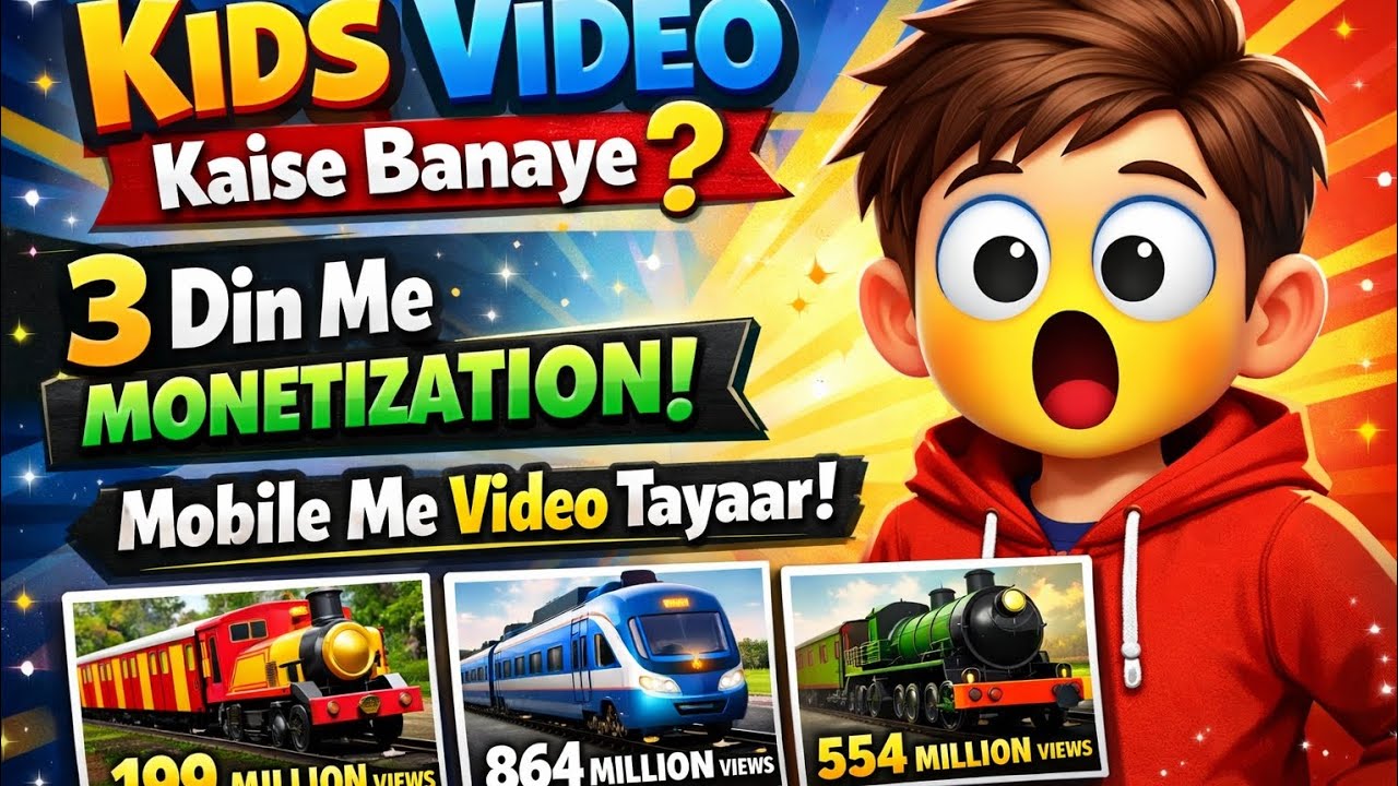 kids video kaise banaye 2026 | Mobile Se Kids Cartoon Video | Full Beginner Guide| Kids Video Kaise