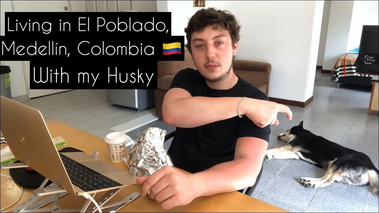 Living in Famous El Poblado, Medellín, Colombia with my Husky! 🇨🇴 (Colombia Safe?)