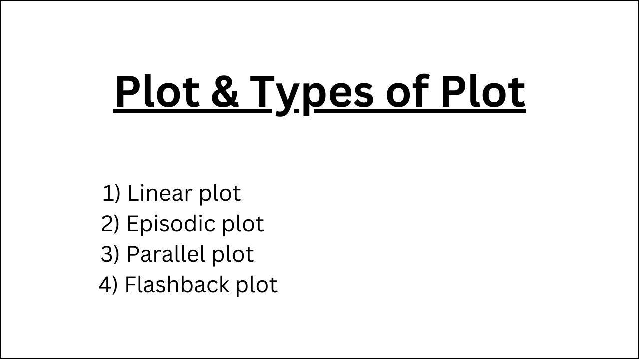 Definition of Plot || Types of Plot