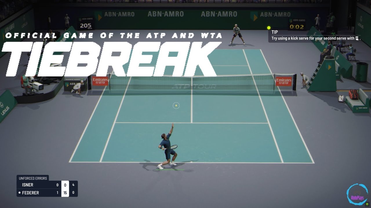 TIEBREAK gameplay - Federer vs. John Isner - Abn Amro Open (SF) - Career Mode - PC