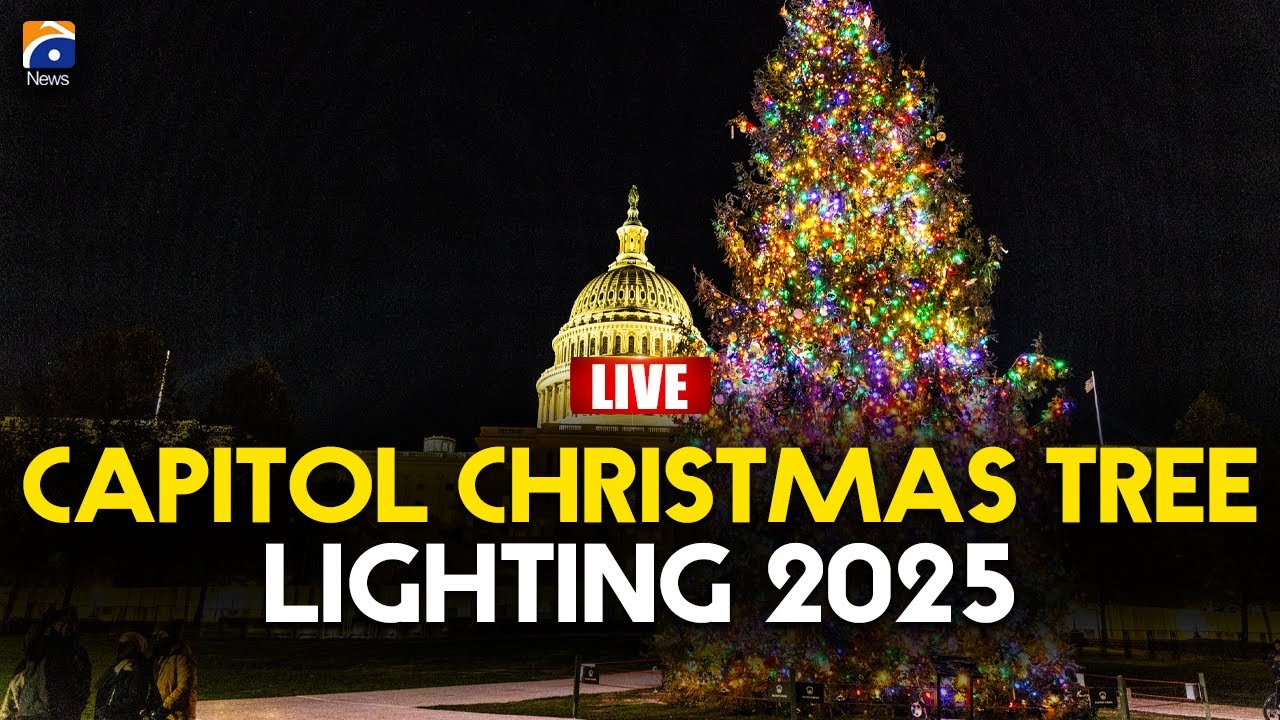 🔴 𝗟𝗶𝘃𝗲: Capitol Christmas Tree Lighting 2025: Washington, DC Glows with Holiday Spirit