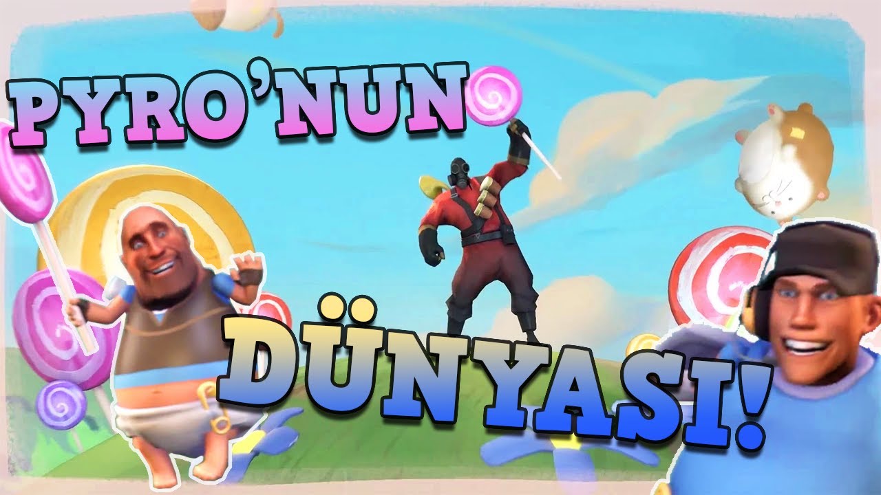 ÇOCUKLAR İÇİN Team Fortress! (PyroVision) | TF2 Basit Eğlence