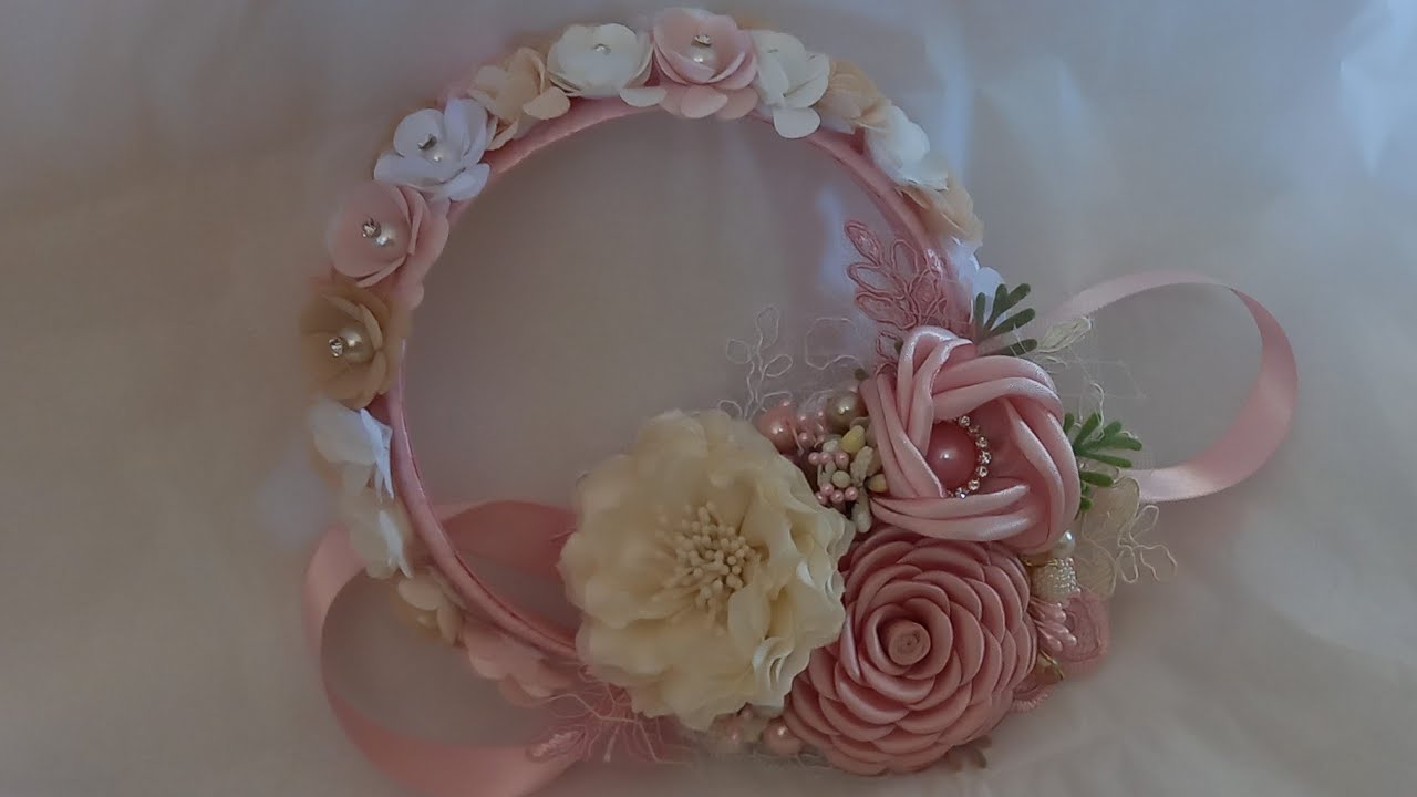 como hacer una diadema de moda con tocado elegante|paso a pasó |@mayraleon4265