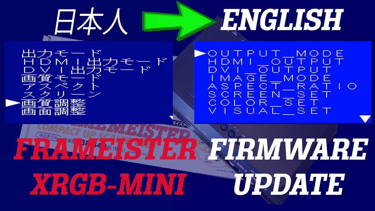 How to Update 'Framemeister XRGB-mini' from JAP to ENG (EASY)