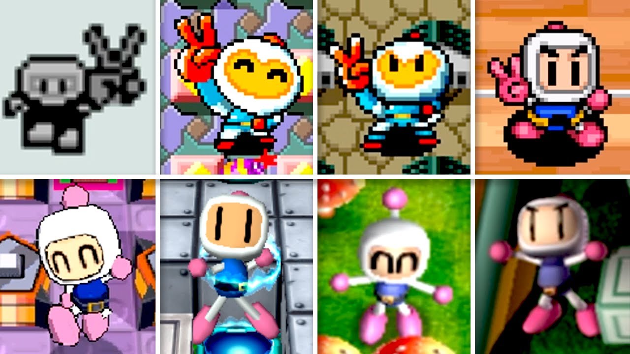 Evolution Of Bomberman Games Victory Animations & Stage Clear (1983 - Today)