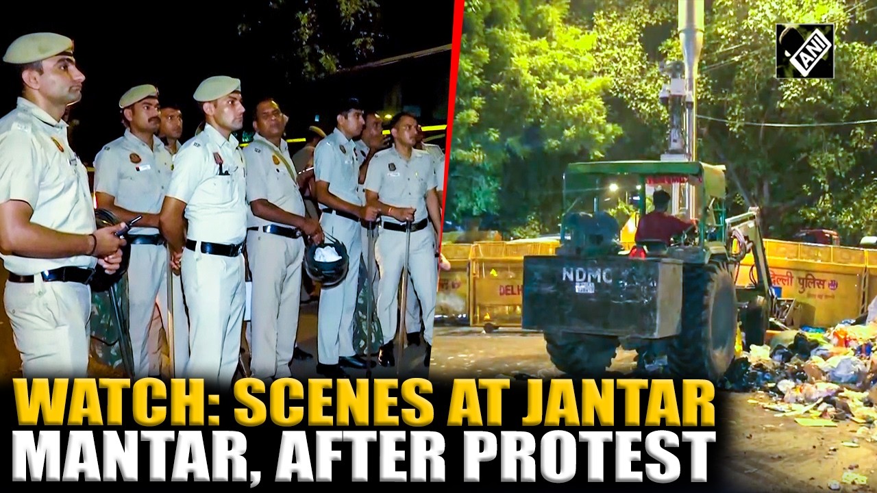 WATCH: Scenes at Jantar Mantar, after students&rsquo; protest led by CJP end post Pradhan&rsquo;s resignation