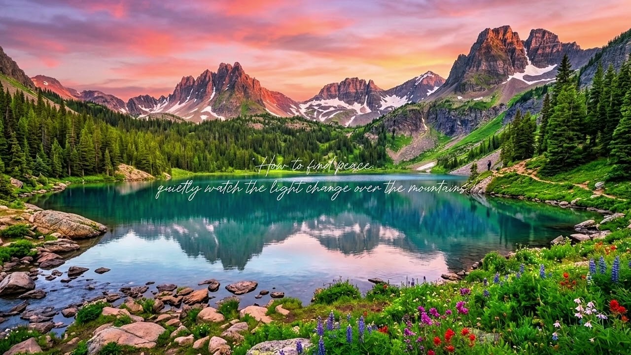 How to find peace: quietly watch the light change over the mountains
