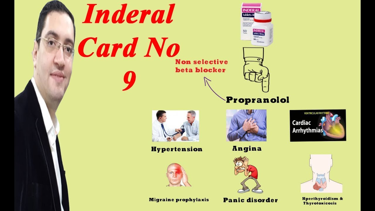 Inderal (Propranolol) - اندرال للضغط والقلق والصداع النصفي - Drug card
