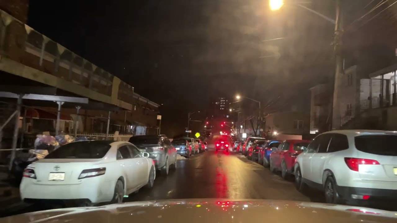 WWG 4K Drive: NYC Bronx, Baychester / Olinville - White Plains Road evening 2026-02-28