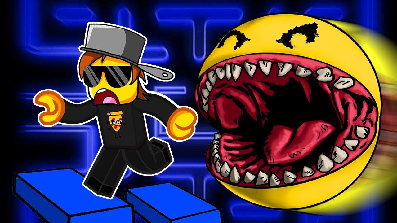 EVIL PACMAN te quiere COMER!! 👹 CARRERA EN ROBLOX OBBY