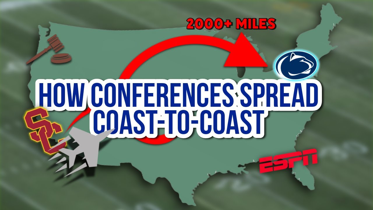 How Conferences Spread Coast-to-Coast: The Full Conference Realignment Story
