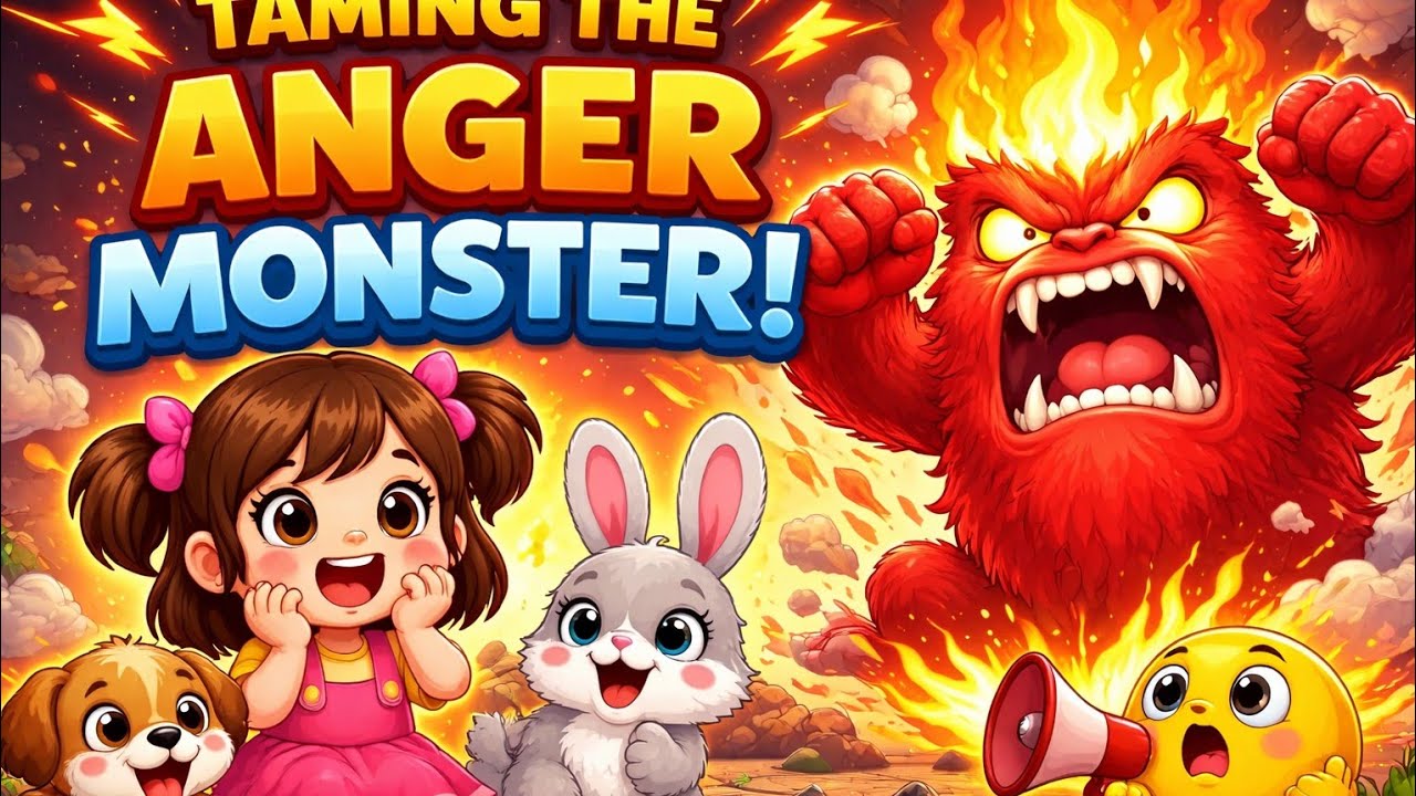 Taming the Anger Monster 🐢 | Anger Management Tricks for Kids with Nina & Toto!