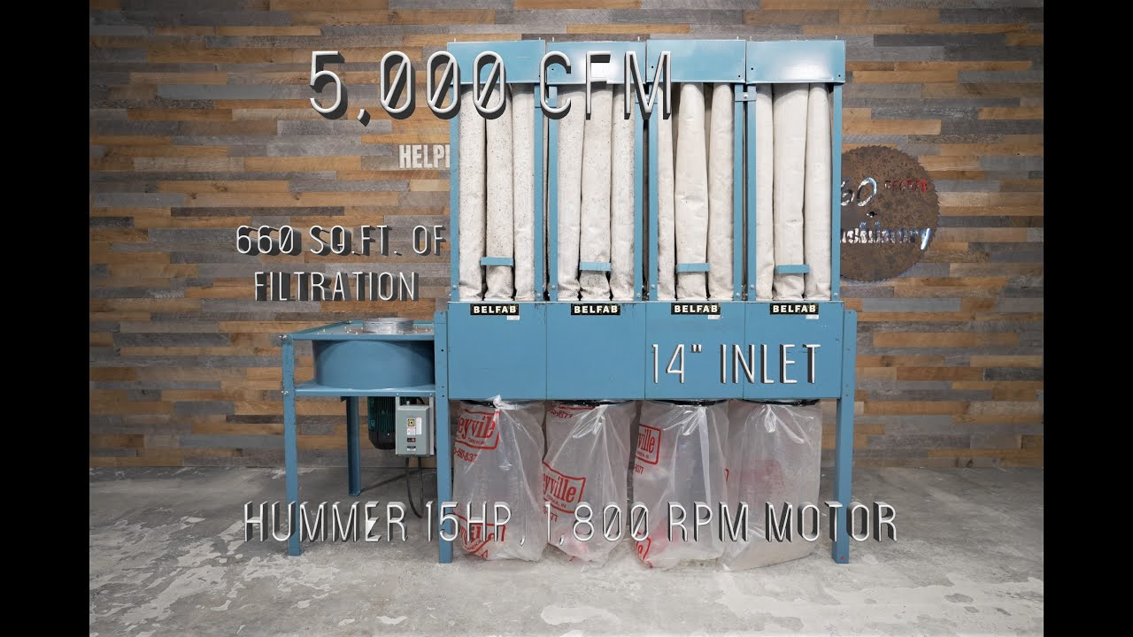 Pyradia Belfab NBM-OP 15 HP 5,000 CFM Dust Collector