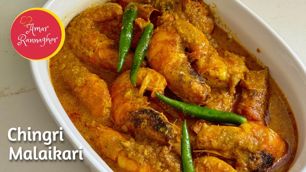Chingri Malaikari | Bengali Style Coconut Shrimp Curry