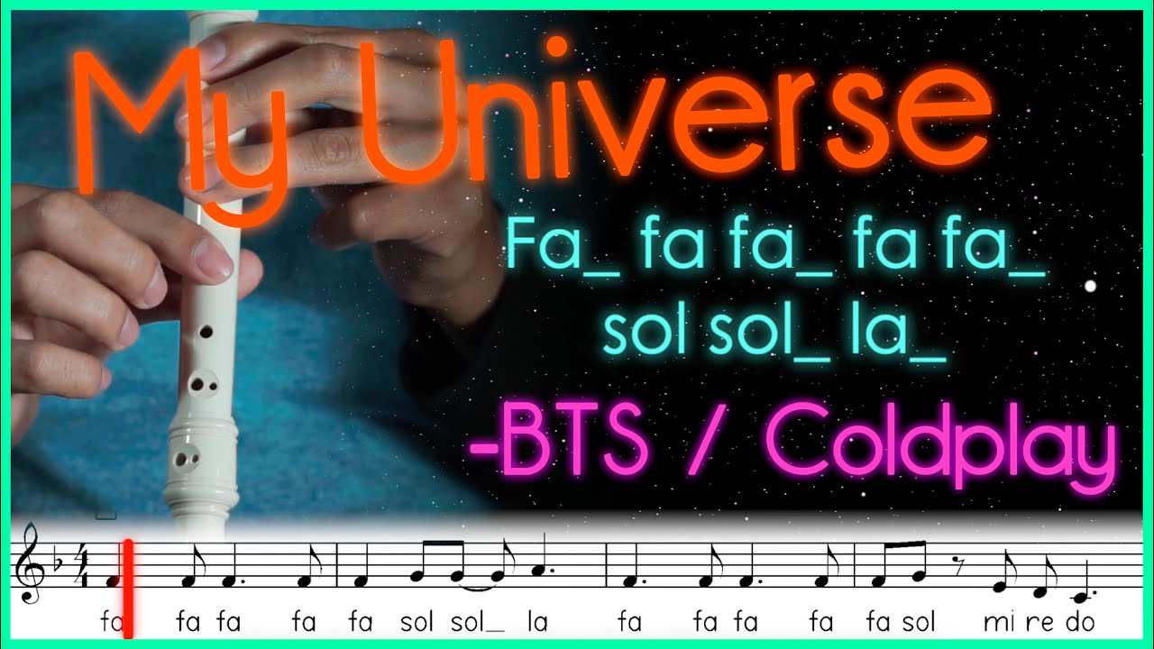 My Universe BTS / Coldplay en Flauta Dulce | Tutorial Fácil.
