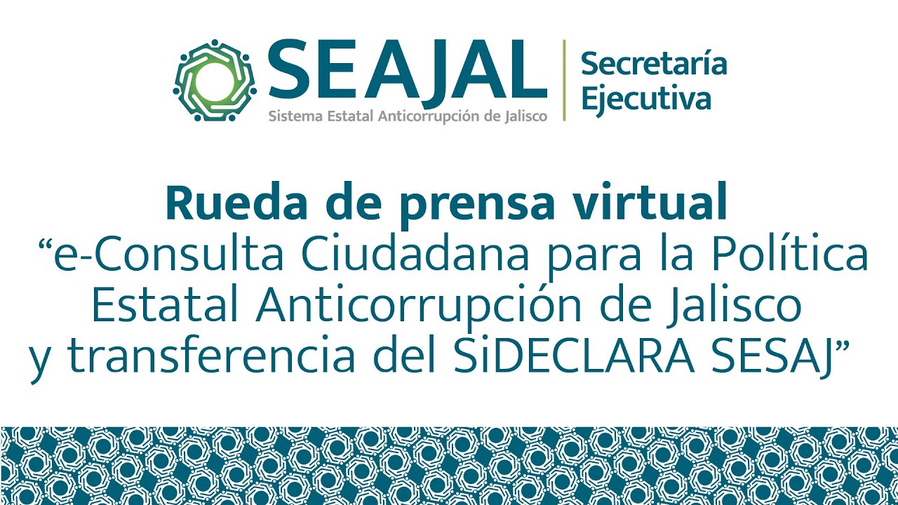 Rueda de prensa: e-Consulta Ciudadana e interconexión de Jalisco con la Plataforma Digital Nacional