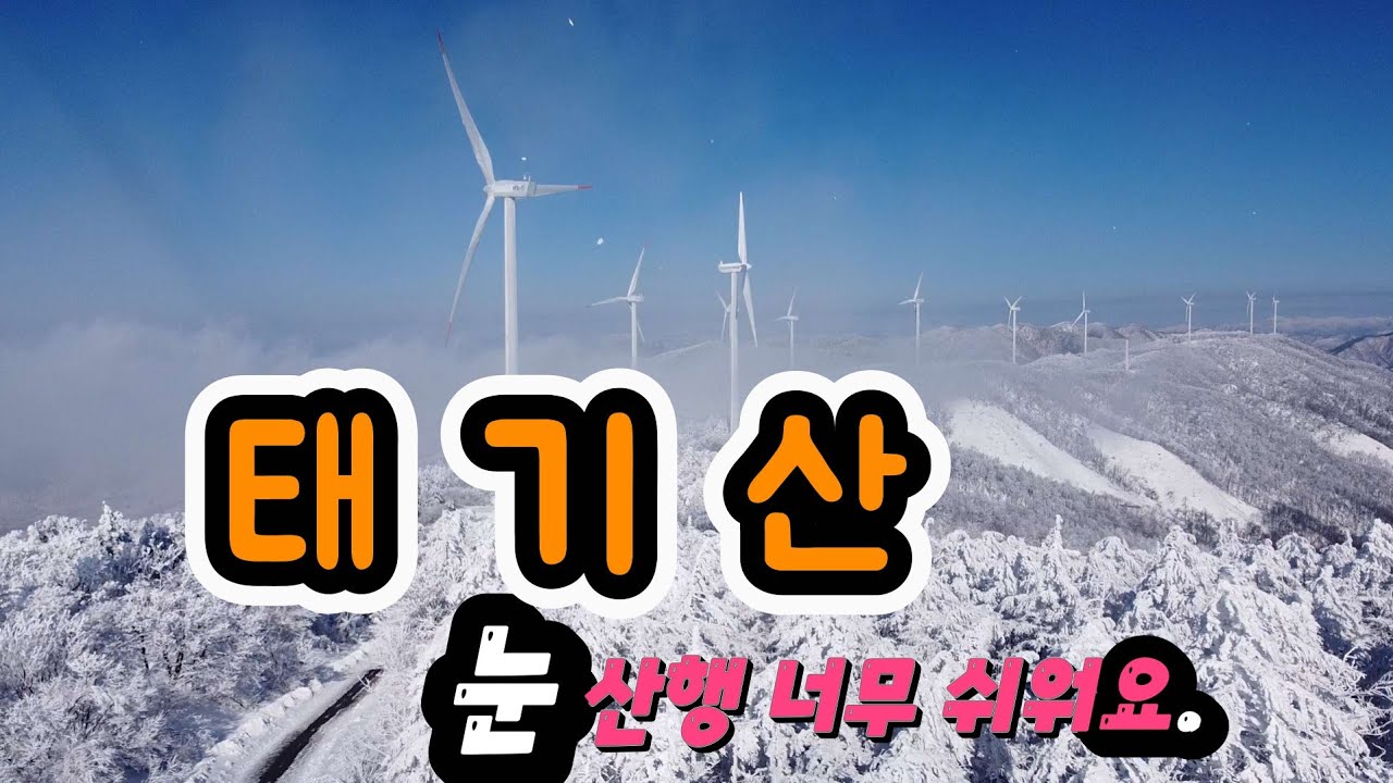 태기산으로 눈산행 추천합니다.I recommend going to snow mountain for Taegisan Mountain.