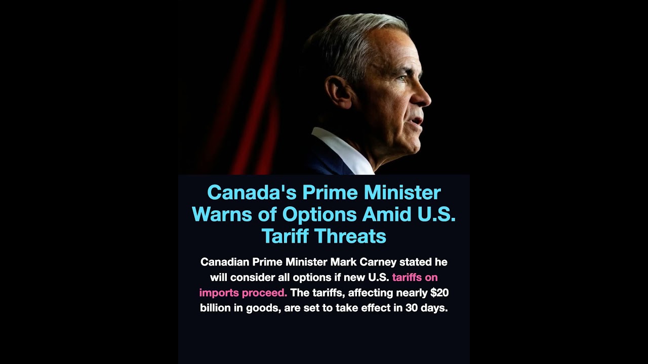Mark Carney signals Canada won't back down on U.S. tariffs #trade #politics