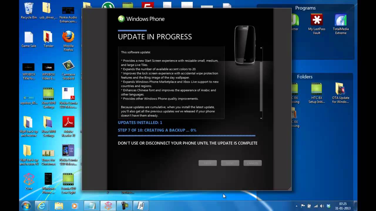 How to Upate Windows Phone 7.5 to 7.8