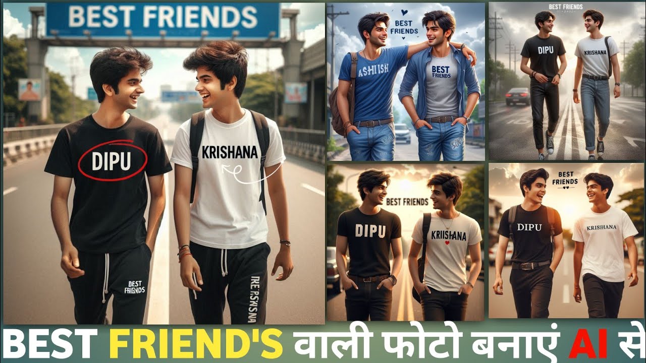 Best Friend's Ai Photo Editing | Dosti Photo Editing | Bing Emage Creater