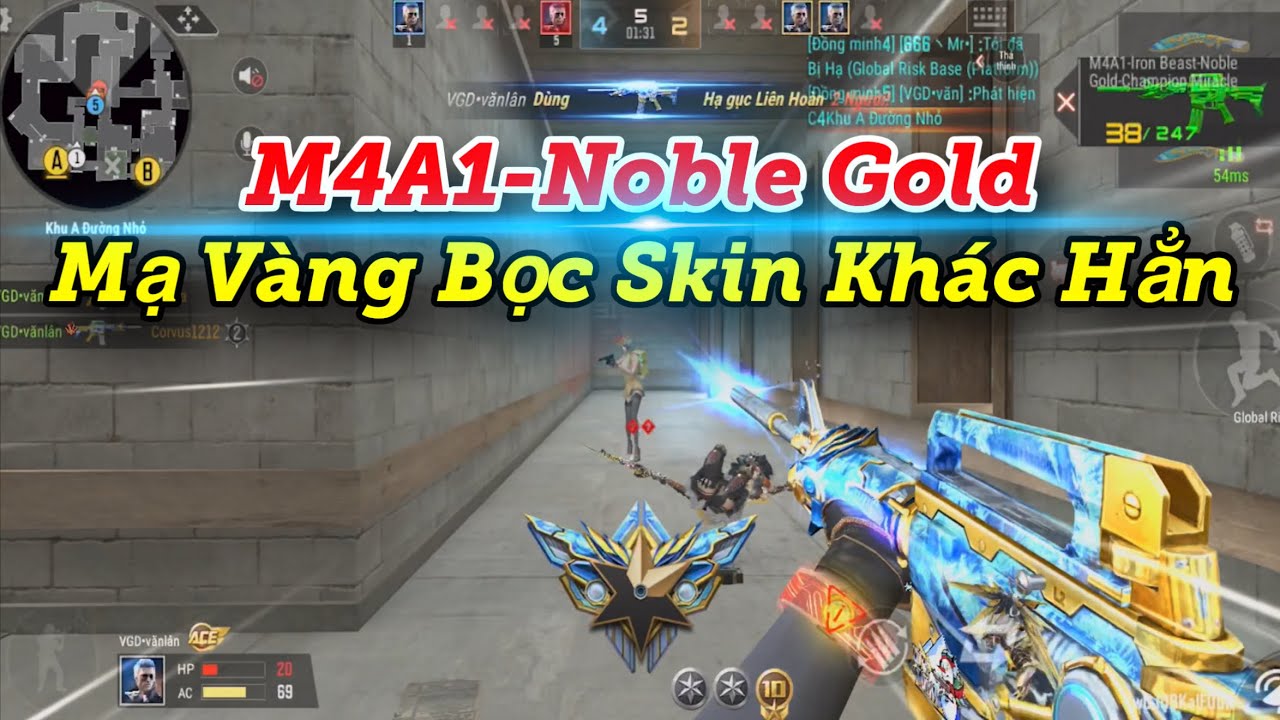 CF Legends | M4A1-Iron Beast-Noble Gold Skin Băng 10 Củ Cho Một Cuộc Tình | Tường CT