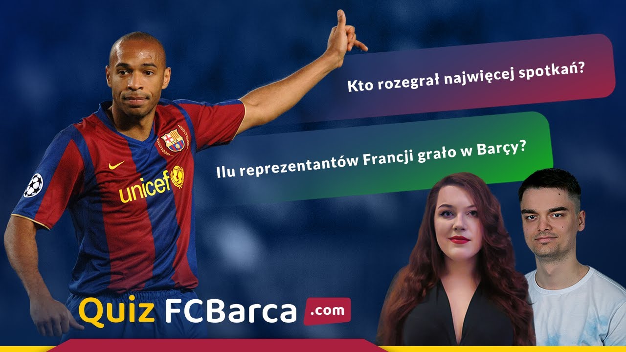 Magda Rudnicka vs Bartek Pluciński  - Francuska kolonia w FC Barcelonie | Quiz FCBarca com #11