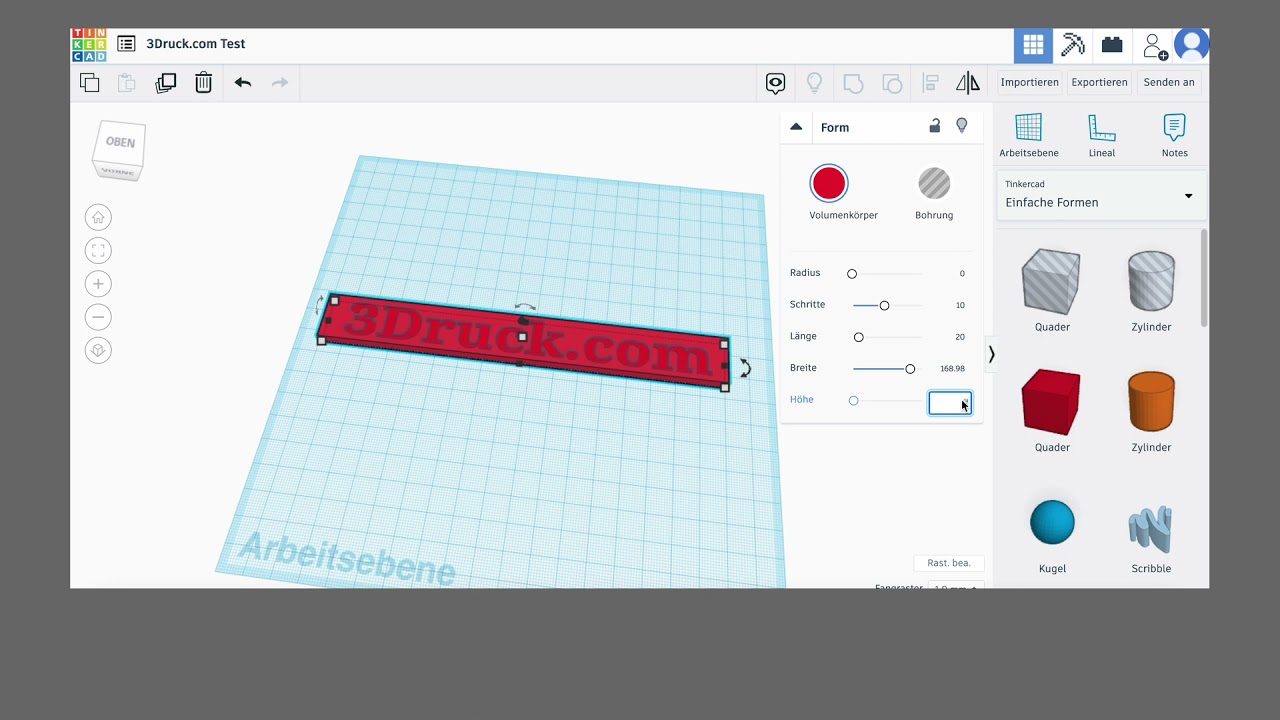 Tutorial: So kann man eigene Texte mit dem 3D-Drucker drucken (3D-Druck für Anfänger)
