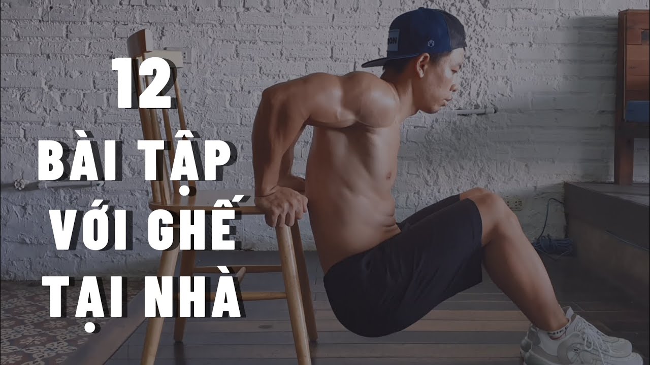 12 bài tập TẠI NHÀ ĐƠN GIẢN và HIỆU QUẢ chỉ với 2 chiếc ghế - Workout at home