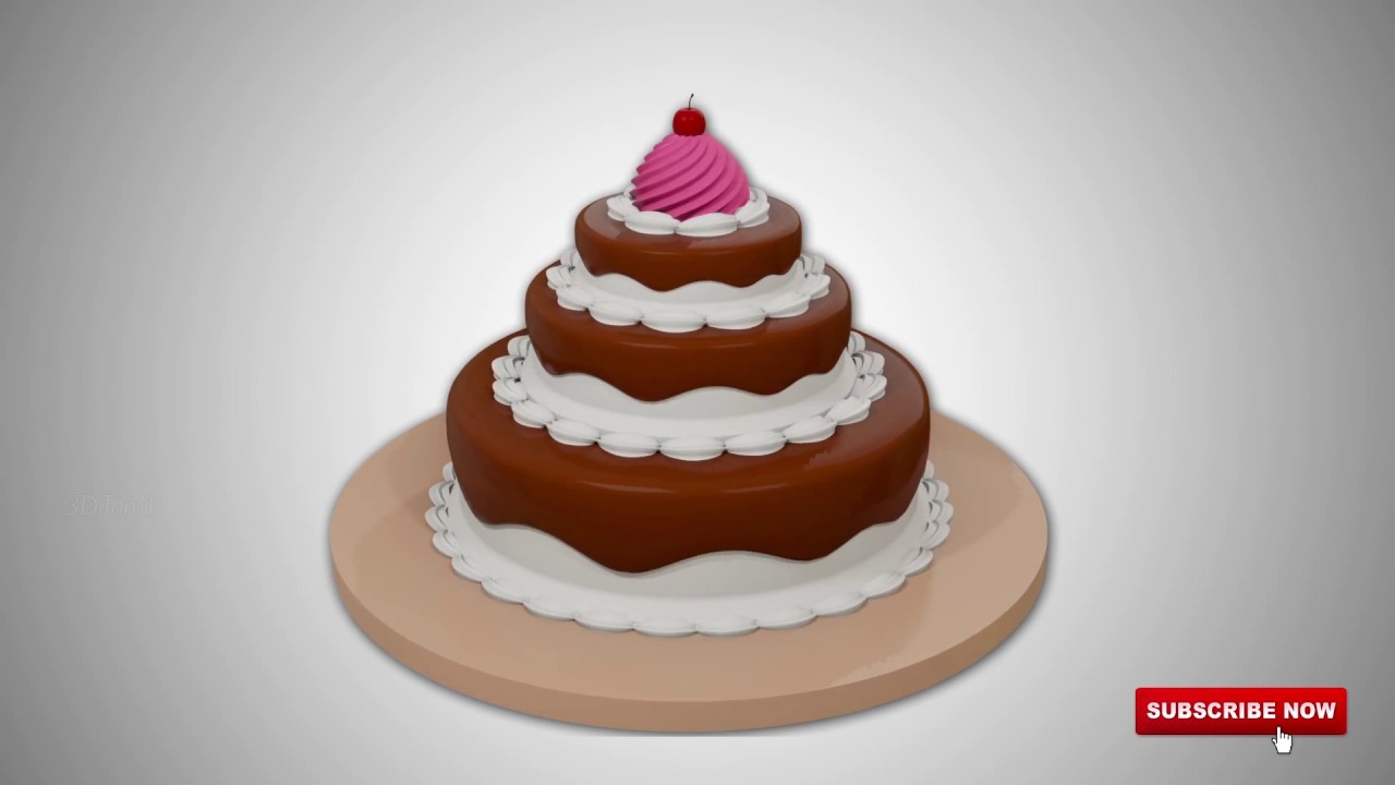 Maya 2018 - Speed Modeling a Birthday Cake