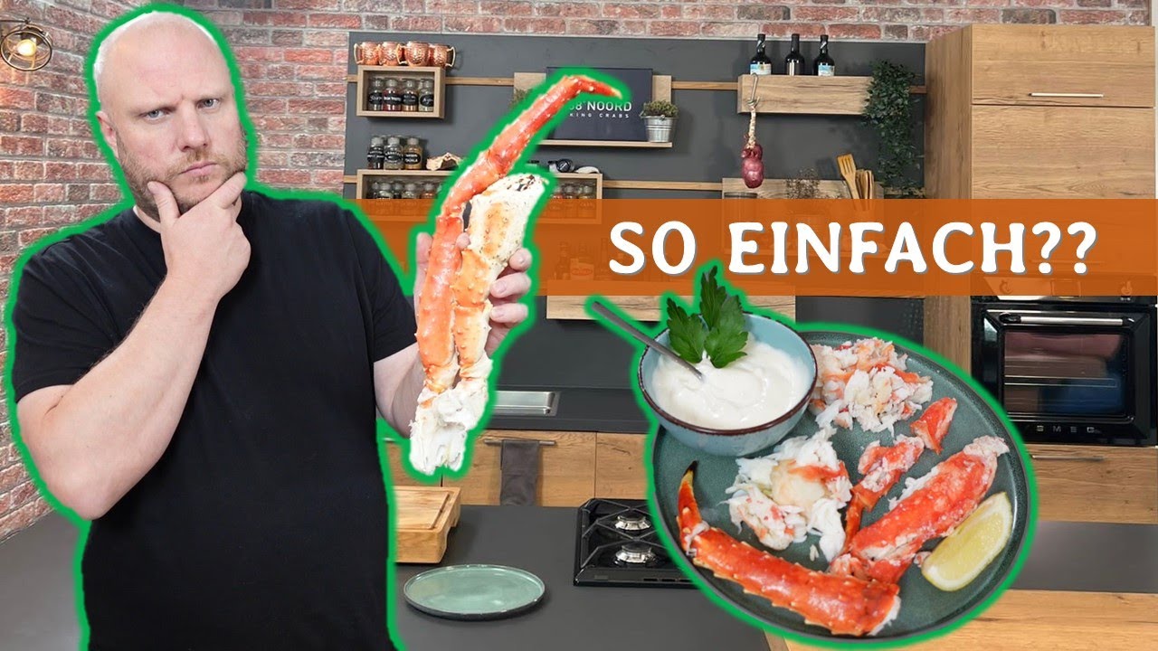 Königskrabben-Fleisch auslösen? Wie öffne ich eine Königskrabbe? How to open a king crab?