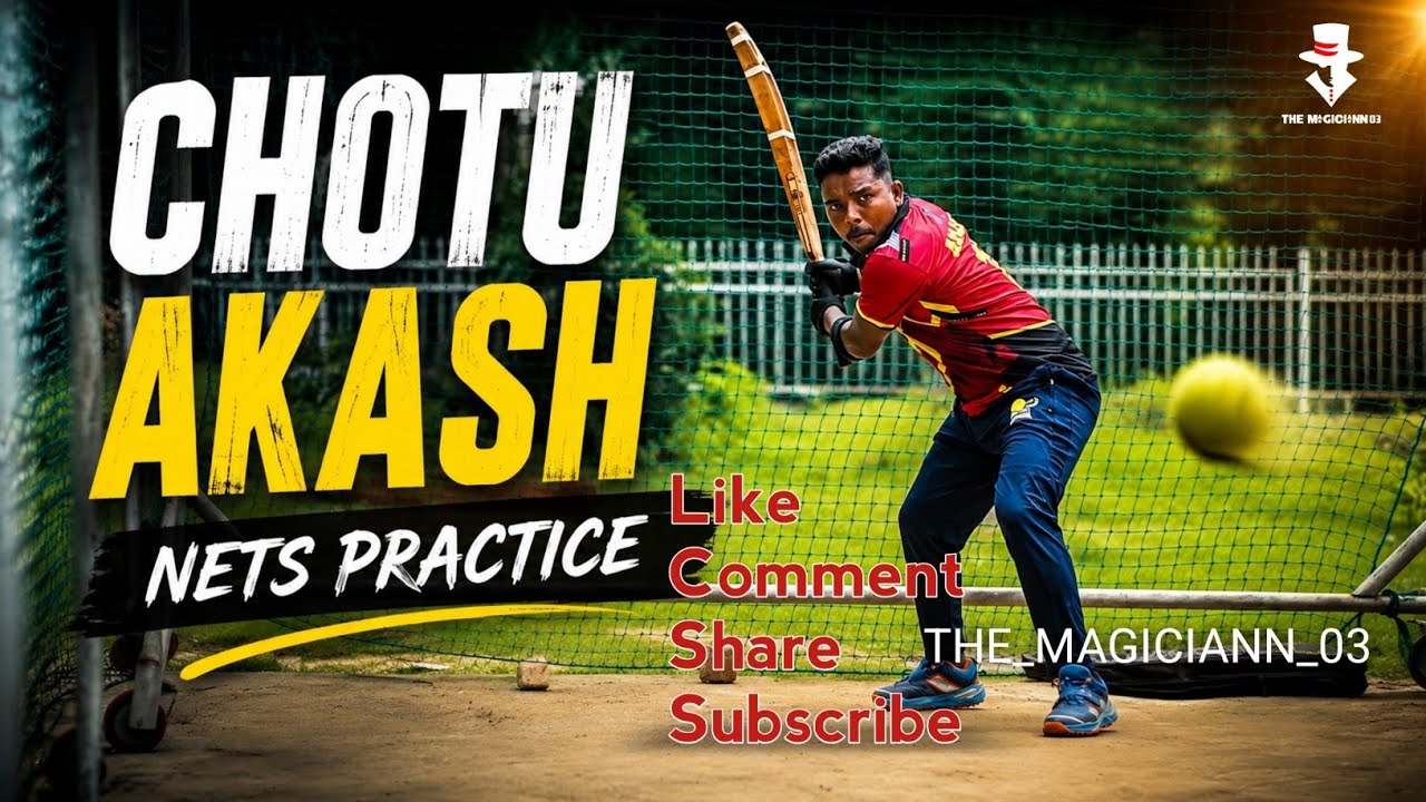 Chotu Akash Nets Practice Time #ispl #chotuakash 