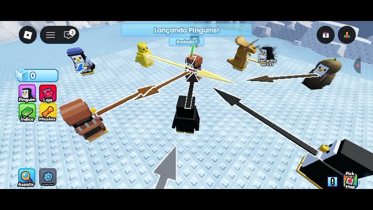 JOGUEI O JOGO MAIS ENGRACADO DE PINGUINS DO ROBLOX E DEU NISSO! 😂😂😂😂 knockout.