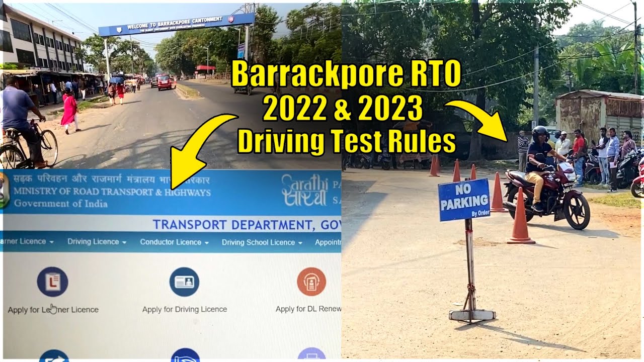 Barrackpore RTO Driving License Test 2022 & 2023 New Rules | Online Method And No Brocure Needed