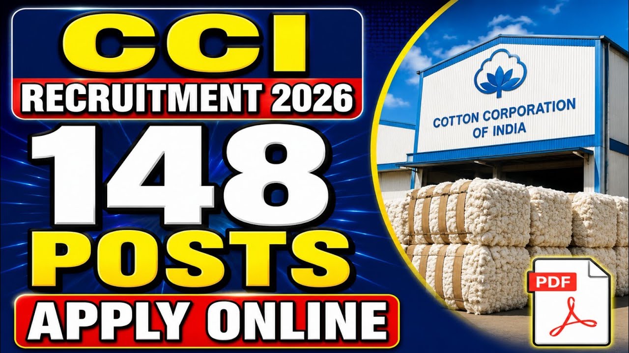CCI Recruitment 2026 | 148 Vacancies | 10th Pass & Degree | Apply Online | Central Govt Jobs