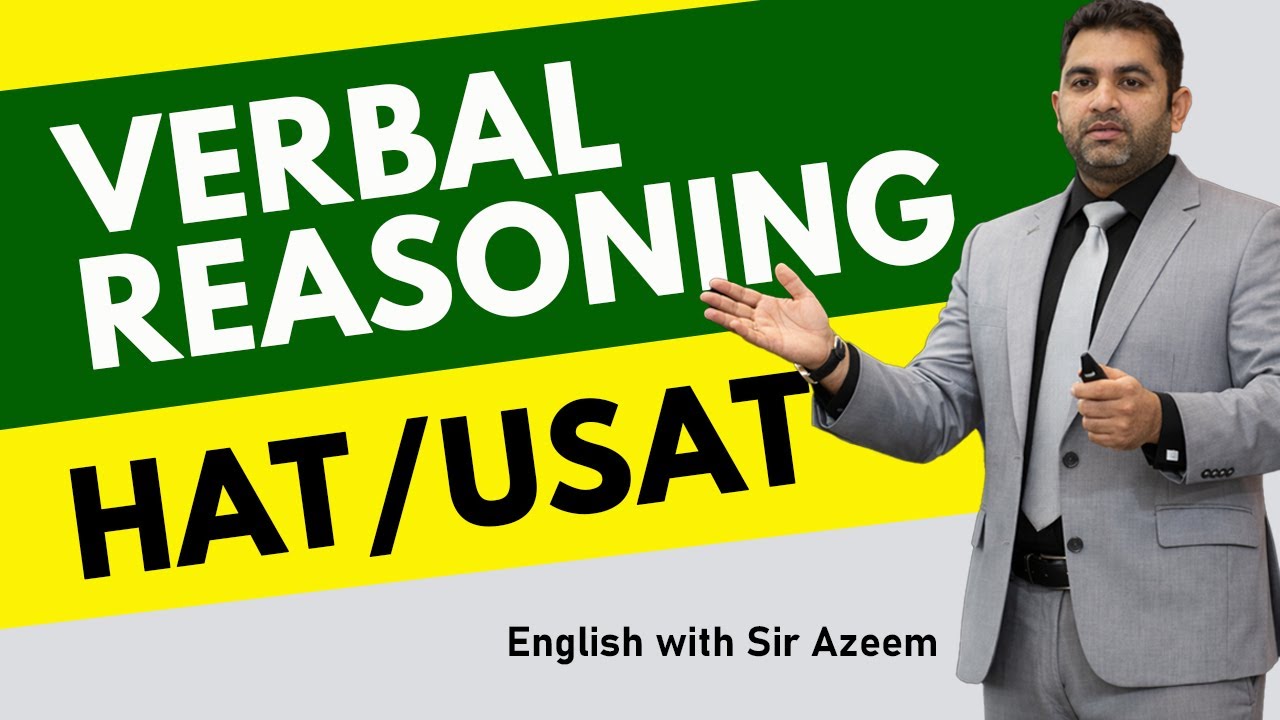 Complete Guide to Verbal Reasoning for HAT & USAT I HEC SCHOLARSHIP TEST I HAT I USAT