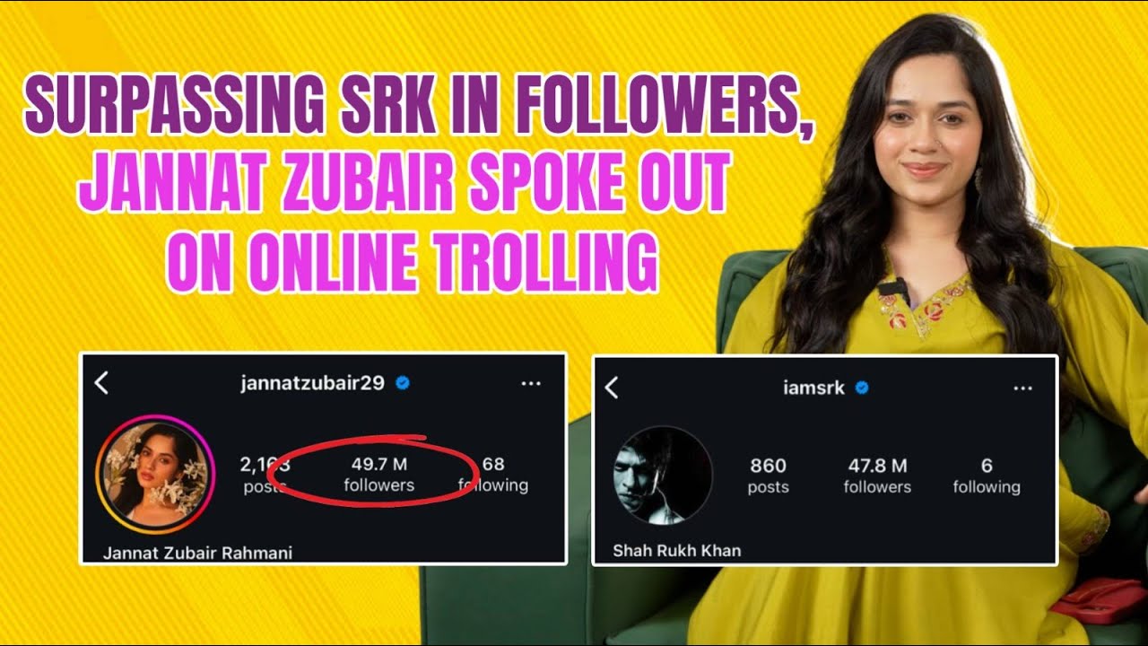 Jannat Zubair, now with more followers than SRK, candidly discussed online trolling and more.