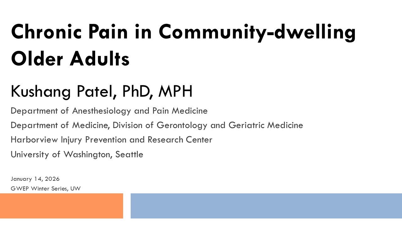 Chronic Pain in Community-Dwelling Older Adults