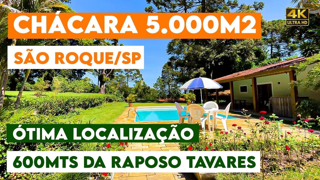 CHÁCARA em SÃO ROQUE, Próximo a SP (PORTEIRA FECHADA)
