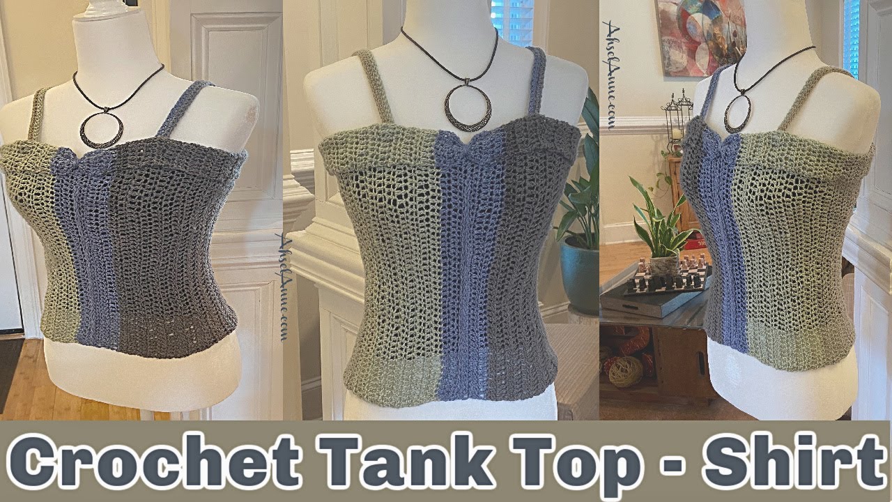 Easy Crochet Tank Top| How to Crochet Shirt